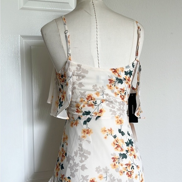 NWT Lulus Shadow Blossom Cream Floral Maxi Dress - Picture 7 of 12